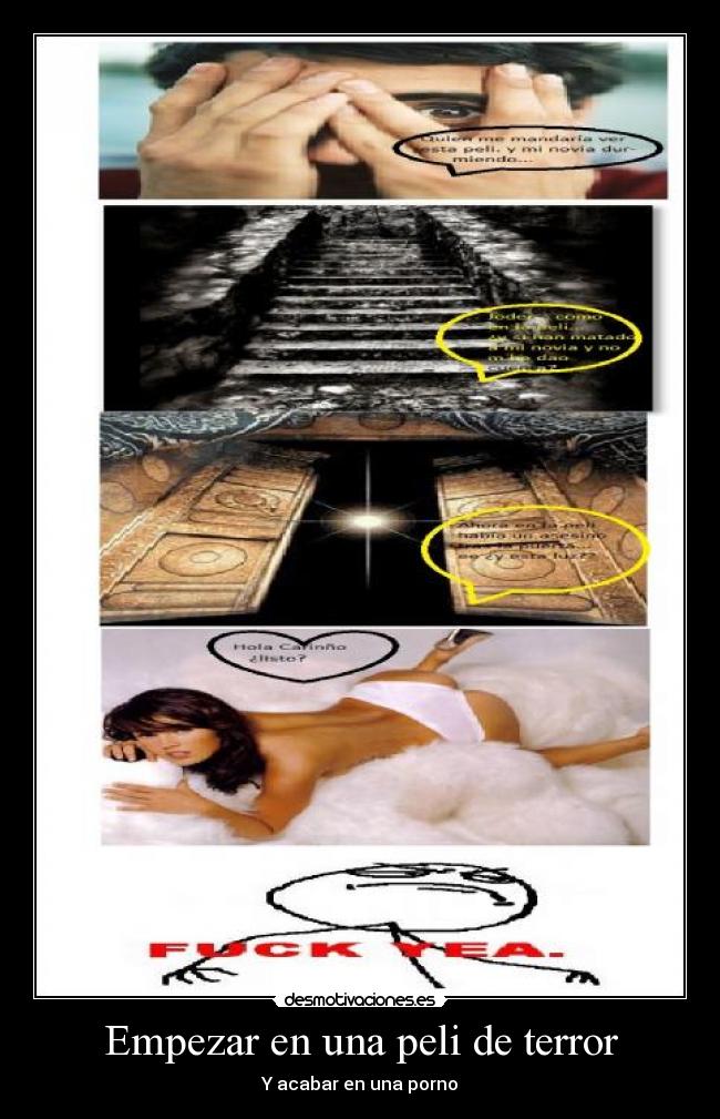 Empezar en una peli de terror - Y acabar en una porno