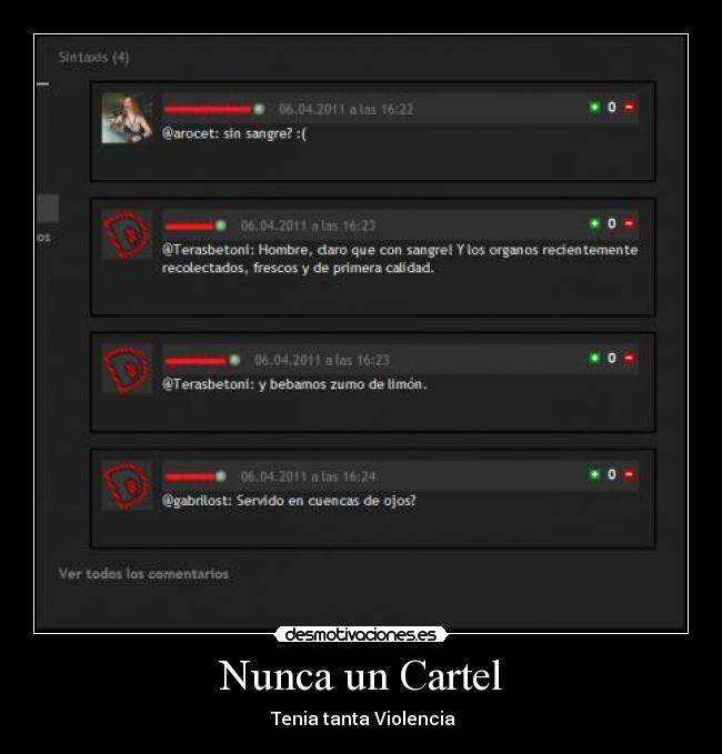 Nunca un Cartel - Tenia tanta Violencia