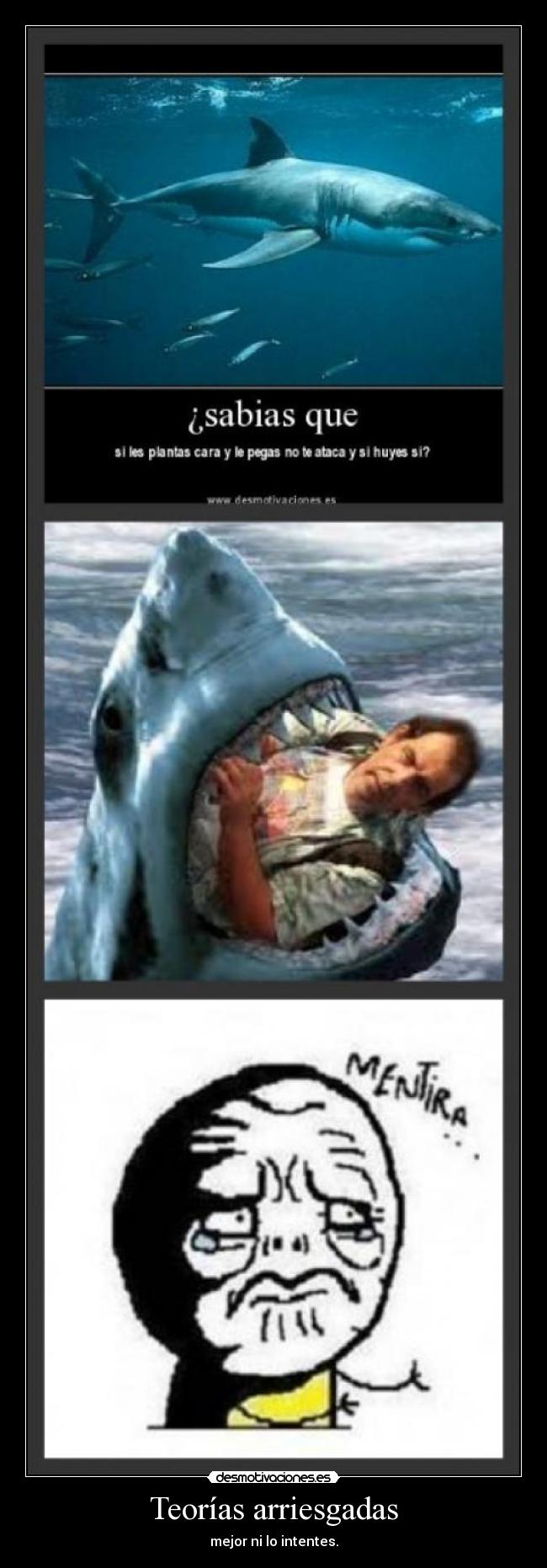 Teorías arriesgadas - mejor ni lo intentes.