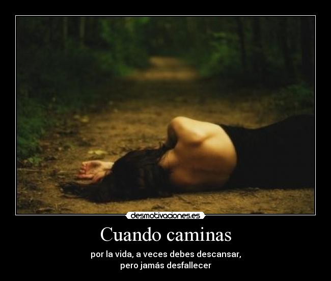 Cuando caminas -