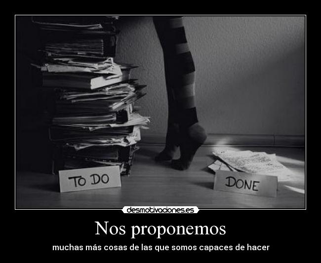 Nos proponemos -