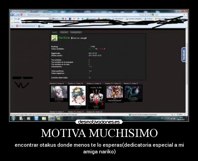 MOTIVA MUCHISIMO - encontrar otakus donde menos te lo esperas(dedicatoria especial a mi amiga nariko)