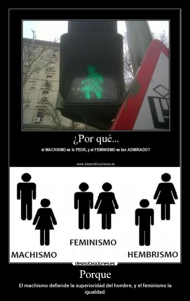 carteles machismo feminismo hembrismo desmotivaciones