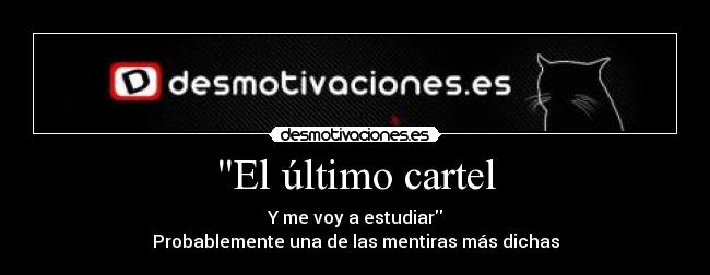 El último cartel -