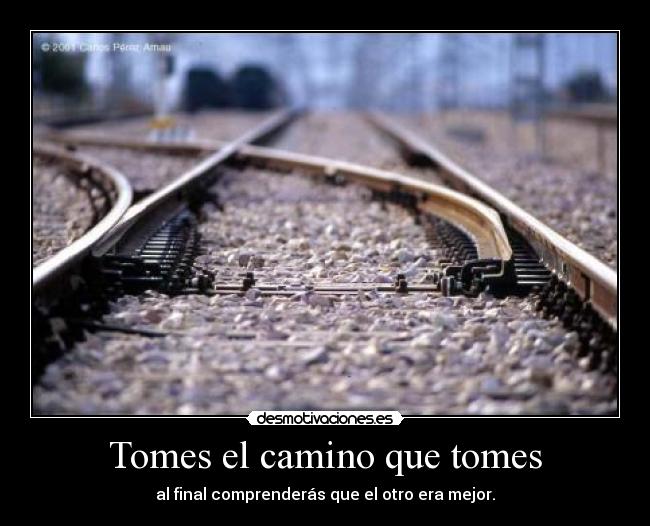 Tomes el camino que tomes - 