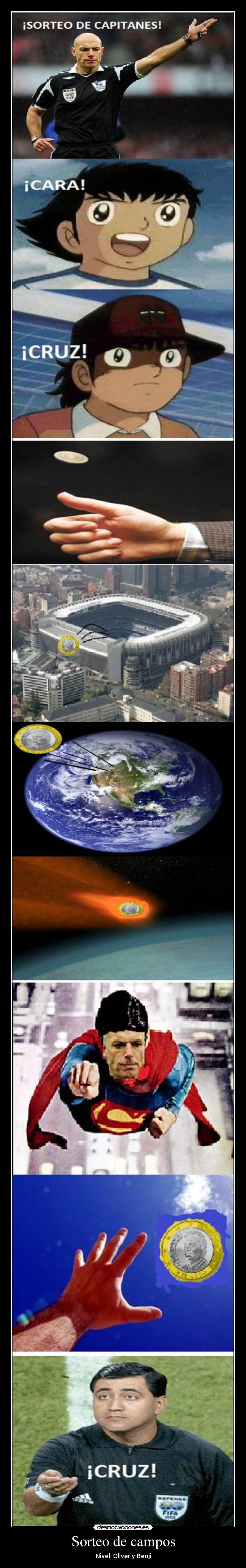 Sorteo de campos - Nivel: Oliver y Benji