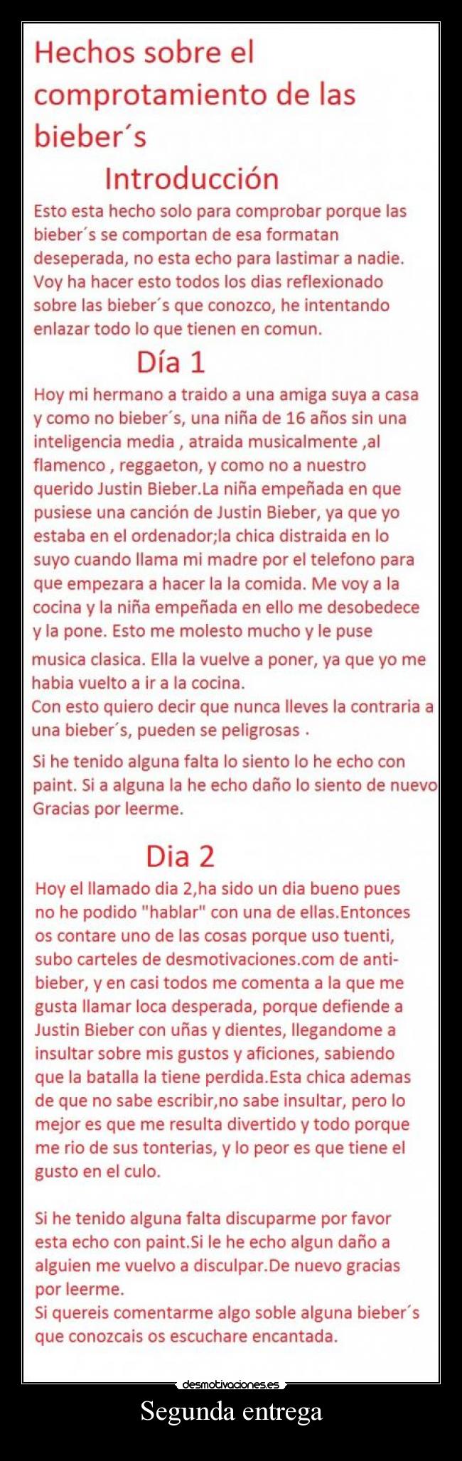 carteles justin bieber biebers desmotivaciones