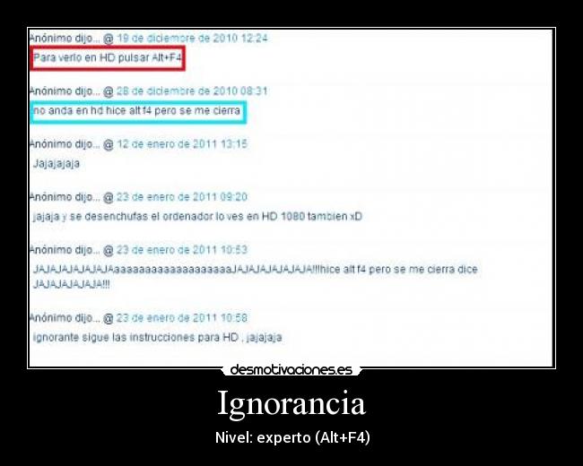 Ignorancia -