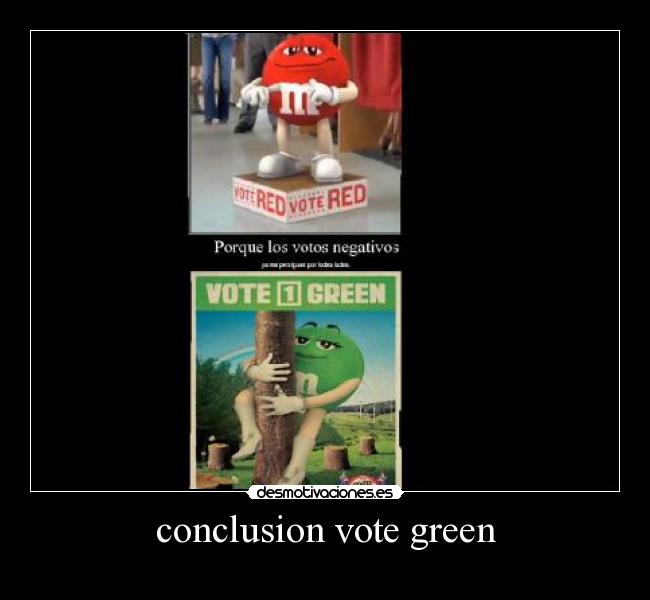 conclusion vote green - 