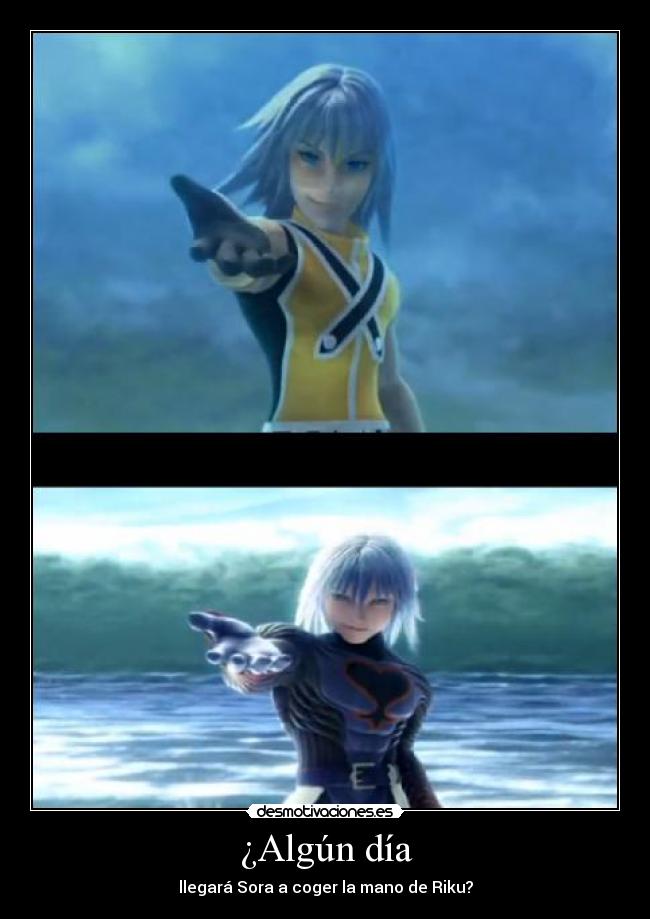¿Algún día - llegará Sora a coger la mano de Riku?