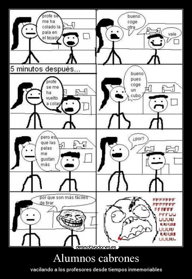Alumnos cabrones - vacilando a los profesores desde tiempos inmemoriables
