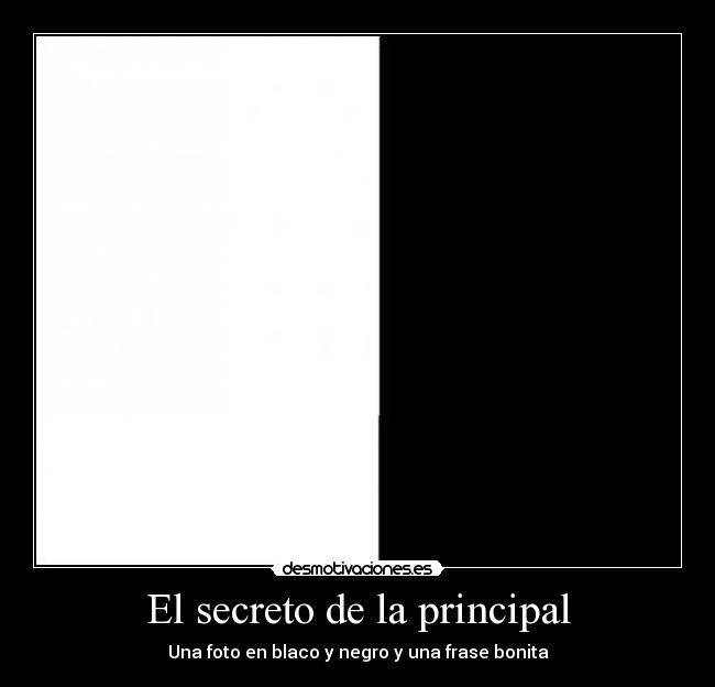 El secreto de la principal -