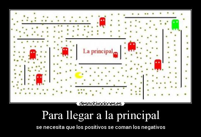 Para llegar a la principal -