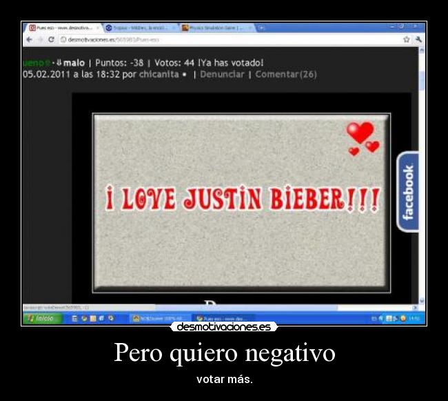 Pero quiero negativo - 