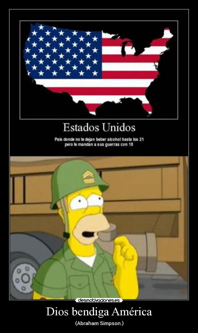 Dios bendiga América - (Abraham Simpson.)