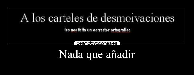 Nada que añadir -