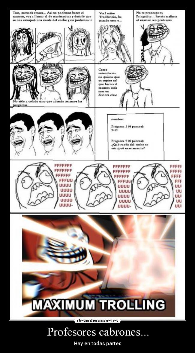Profesores cabrones... -