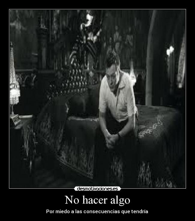 No hacer algo -