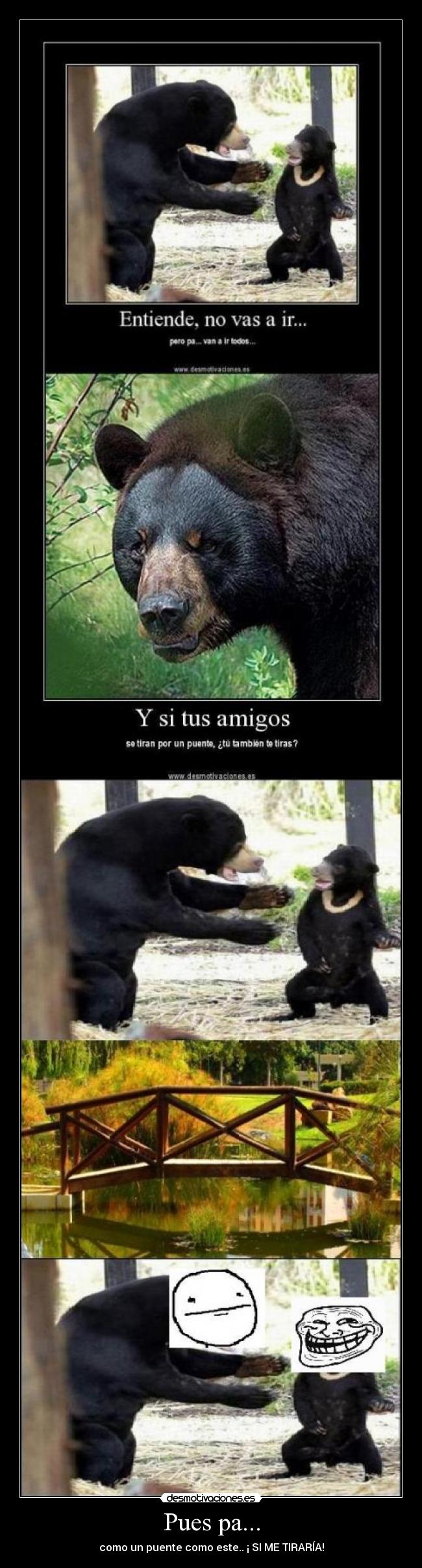 Pues pa... - como un puente como este.. ¡ SI ME TIRARÍA!