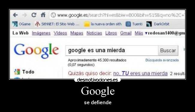 carteles google mierda internet desmotivaciones