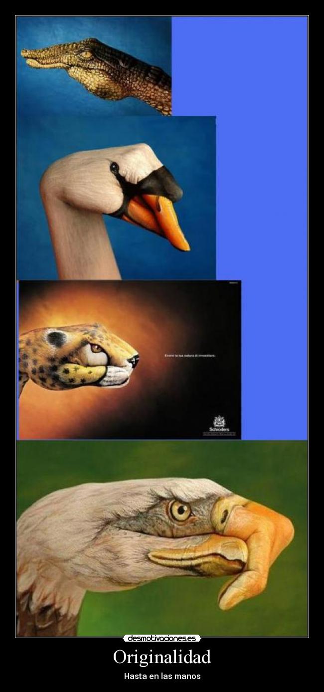 Originalidad - Hasta en las manos