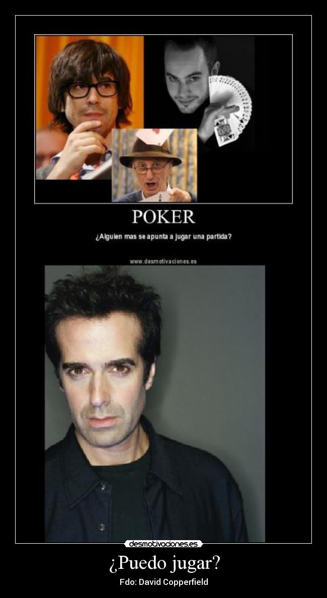 ¿Puedo jugar? - Fdo: David Copperfield