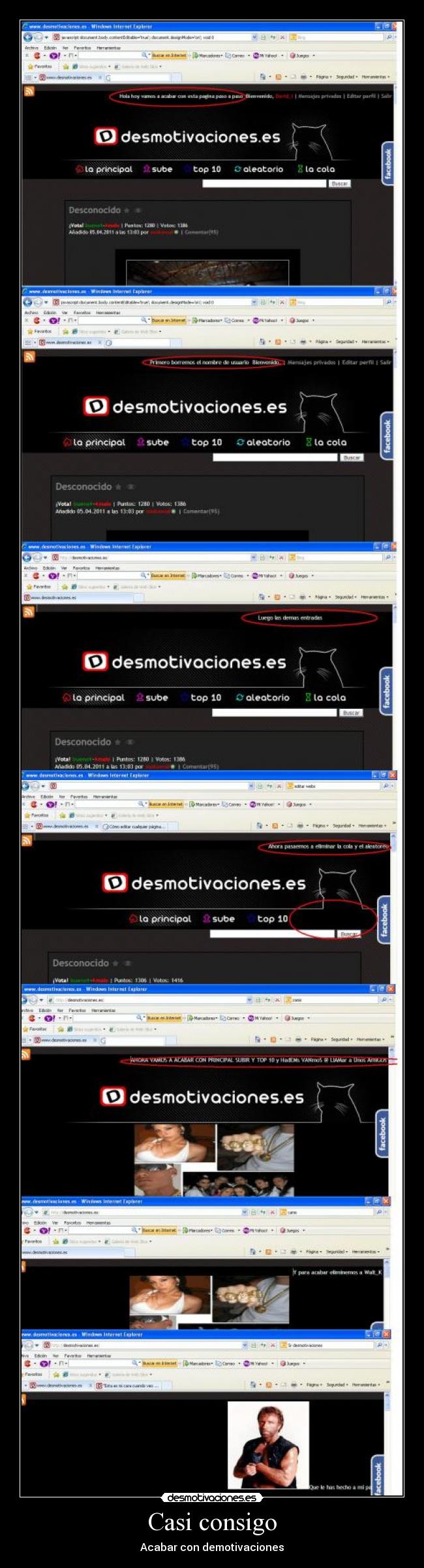 Casi consigo - Acabar con demotivaciones