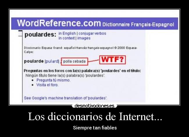 Los diccionarios de Internet... -