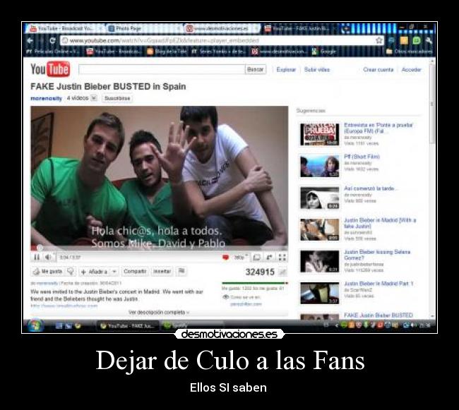 Dejar de Culo a las Fans - 