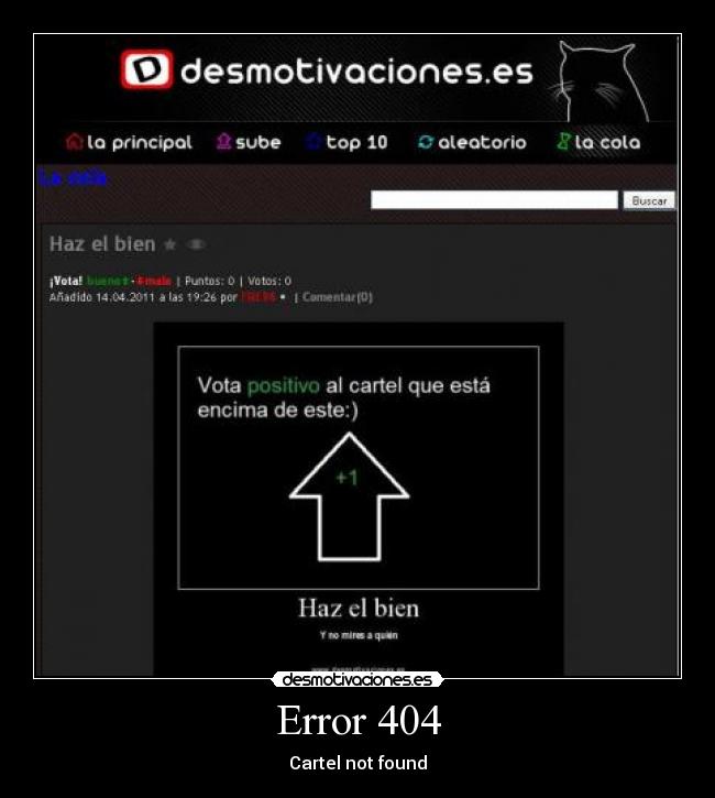 Error 404 -