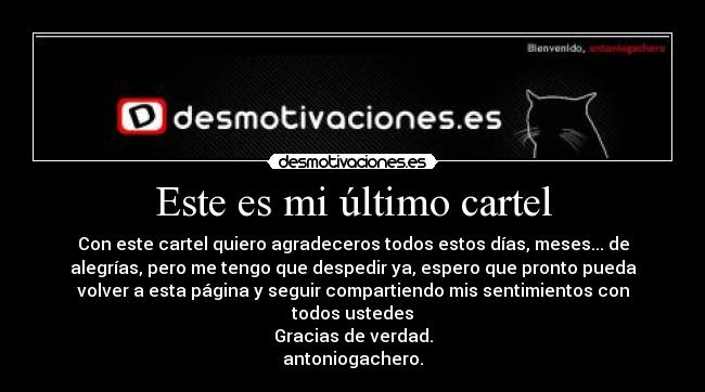 Este es mi último cartel - 