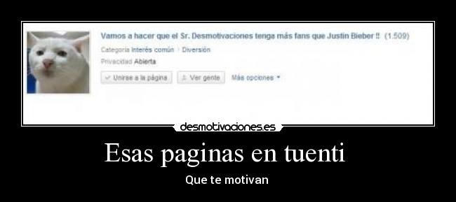 Esas paginas en tuenti -