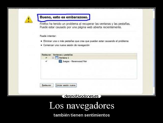 Los navegadores - también tienen sentimientos