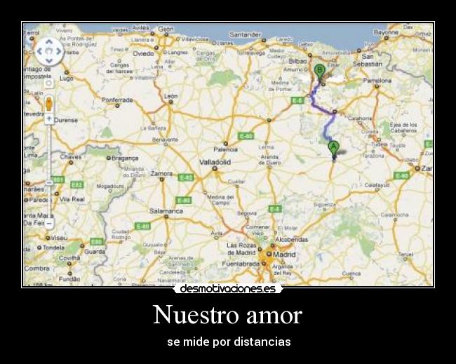 Nuestro amor - se mide por distancias