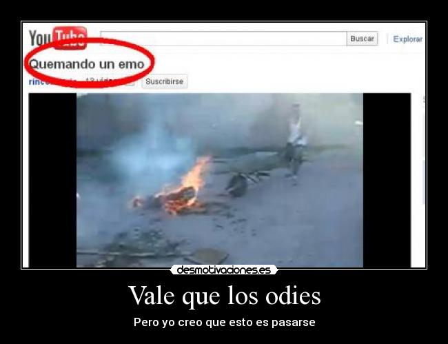 Vale que los odies - Pero yo creo que esto es pasarse