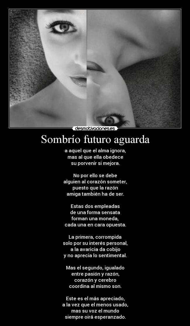 carteles poema tonysd alma corazon cerebro razon desmotivaciones