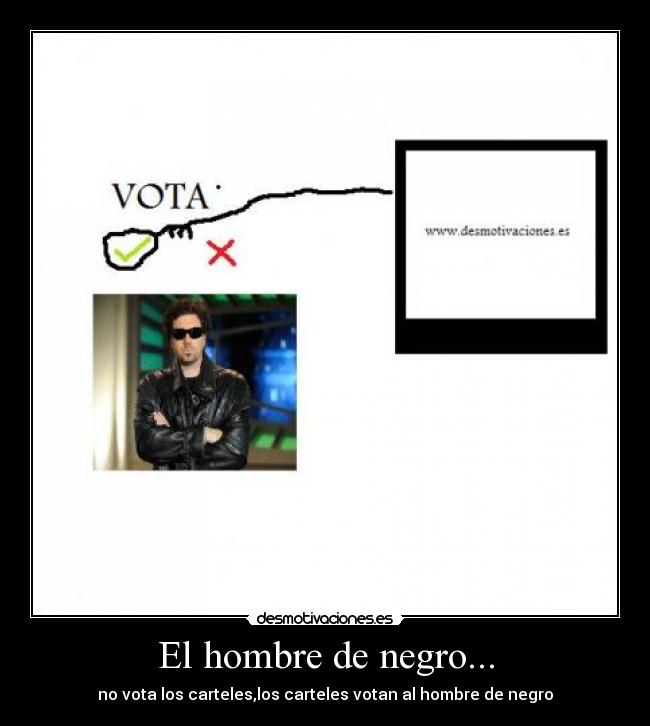 carteles hombre negro desmotivaciones