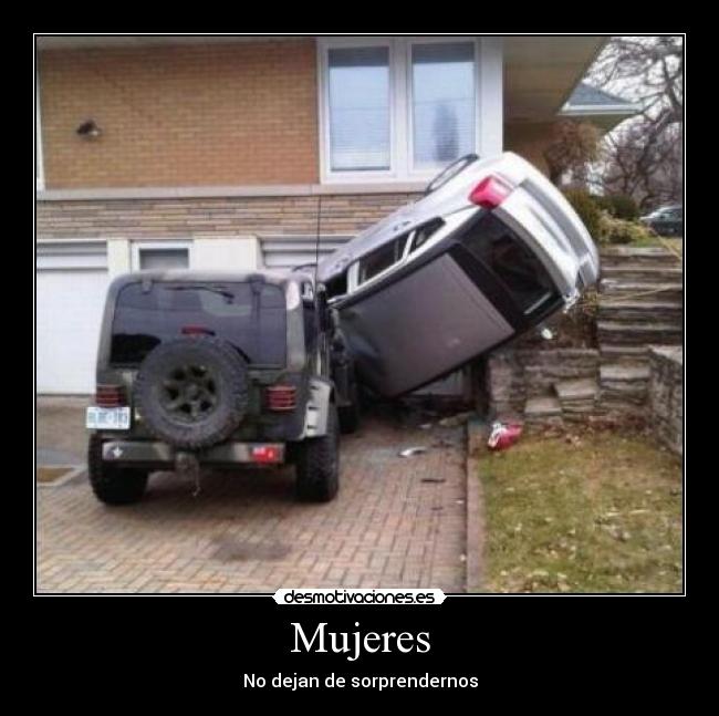 carteles mijeres autos desmotivaciones