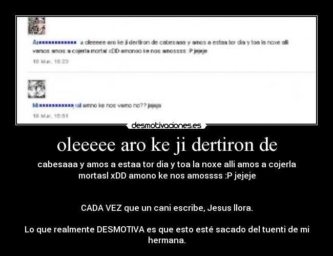 carteles decepcion ortografia cani desmotivaciones