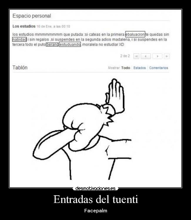 Entradas del tuenti - 