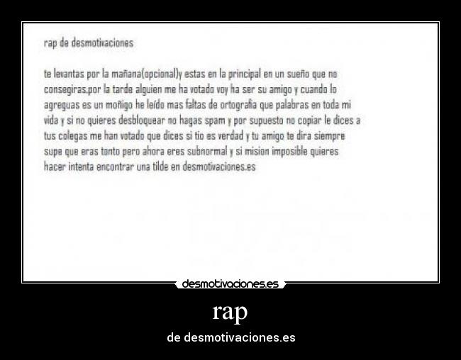 rap - de desmotivaciones.es