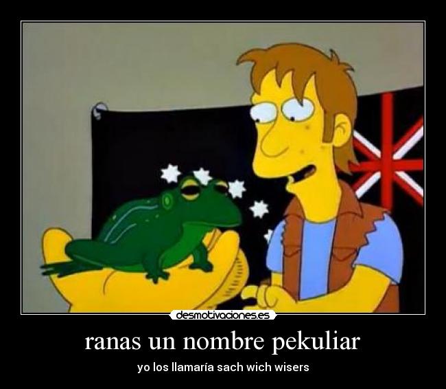 ranas un nombre pekuliar -