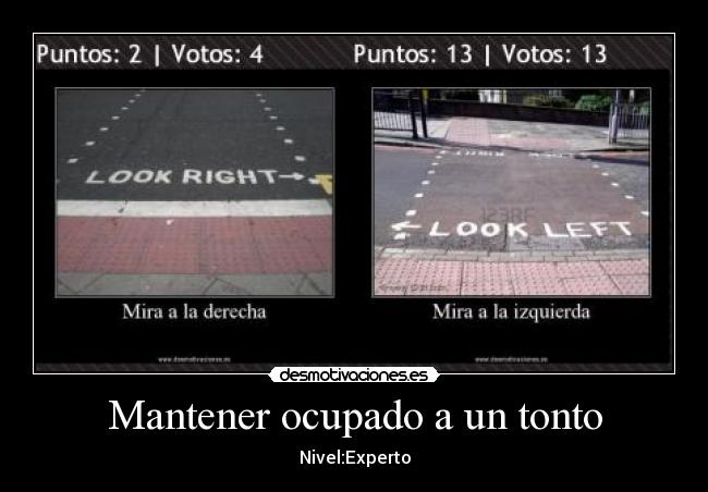 Mantener ocupado a un tonto - Nivel:Experto