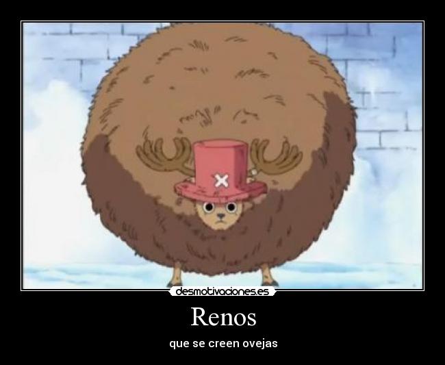 Renos - que se creen ovejas