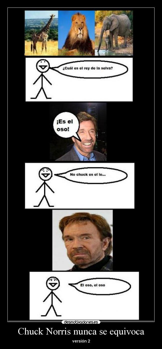 Chuck Norris nunca se equivoca - versión 2