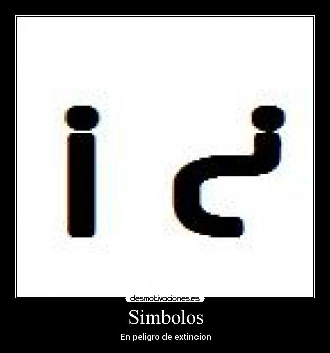Simbolos - En peligro de extincion