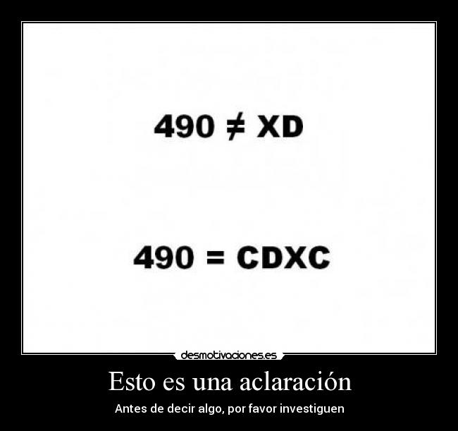 Esto es una aclaración - 