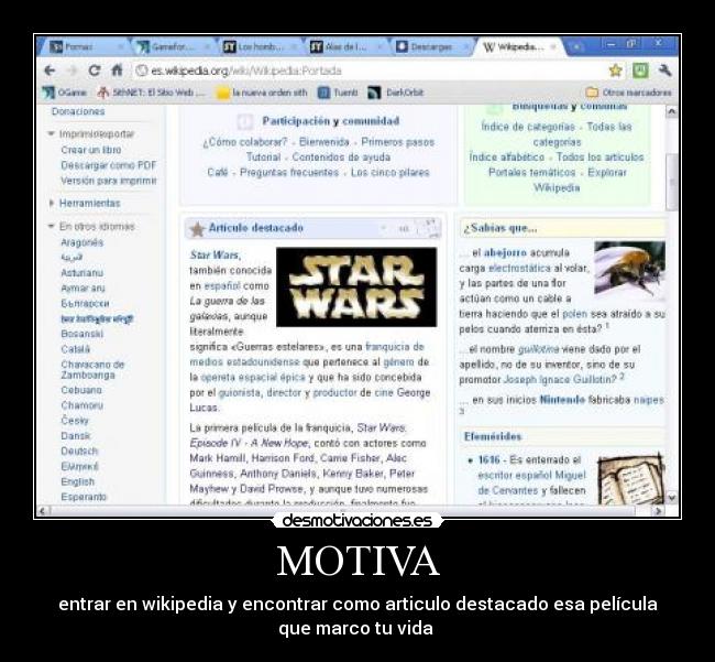 carteles motiva pelicula star wars wiki wikipedia desmotivaciones