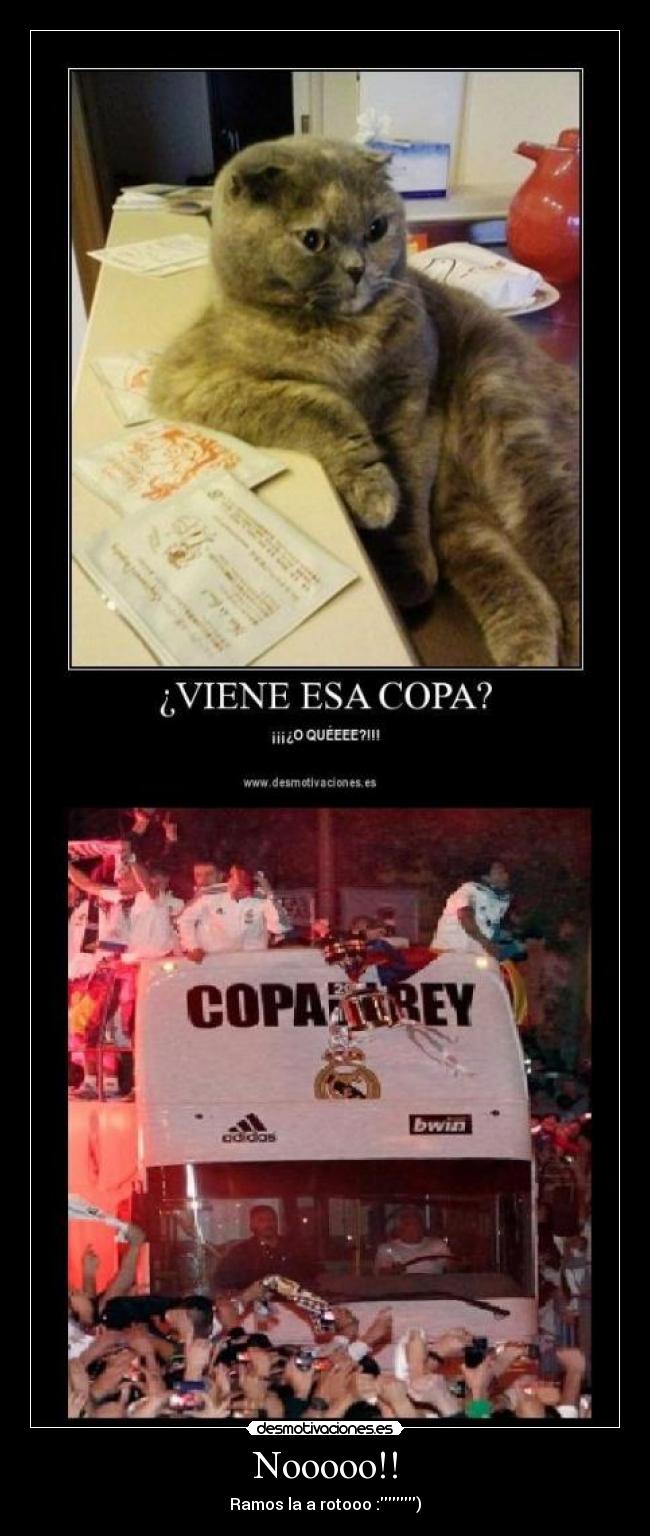 Nooooo!! - Ramos la a rotooo :)