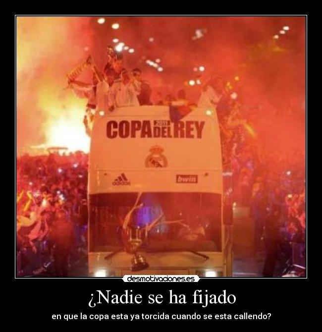 ¿Nadie se ha fijado -